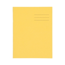 9x7" Exercise Book 64 Page, Plain, Yellow - Pack of 100